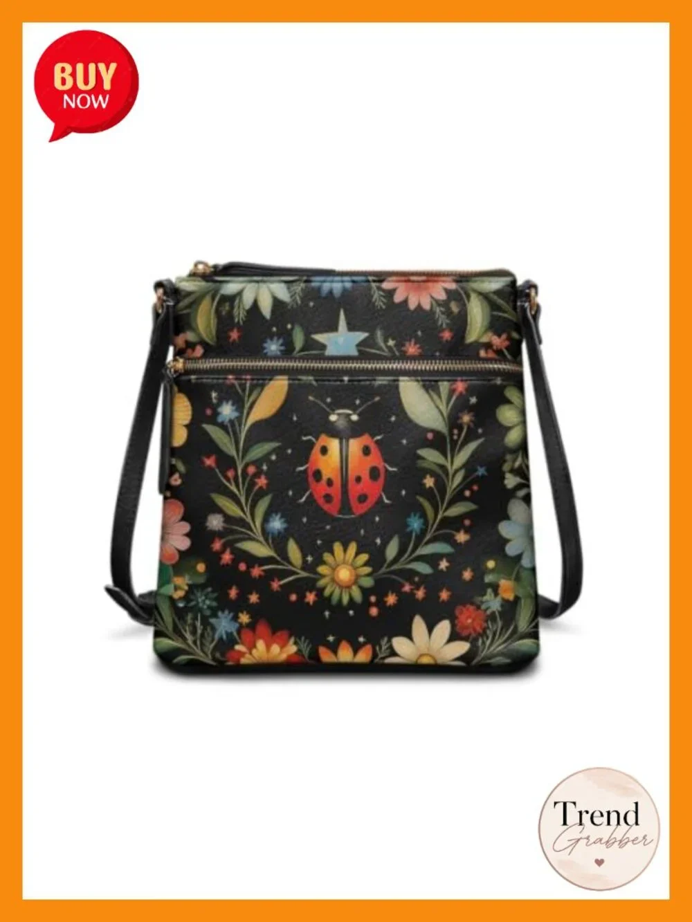Faux Leather Hobo Crossbody Bag with Adjustable Strap Multi Pocket